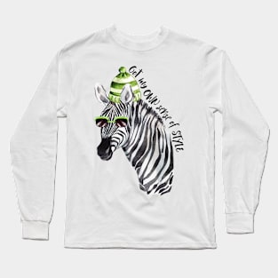 Cool Zebra Long Sleeve T-Shirt